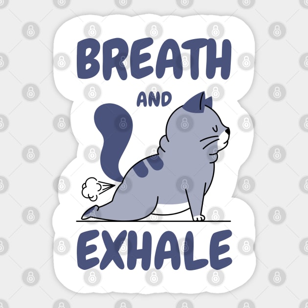 Breath and exhale Sticker by Harry C